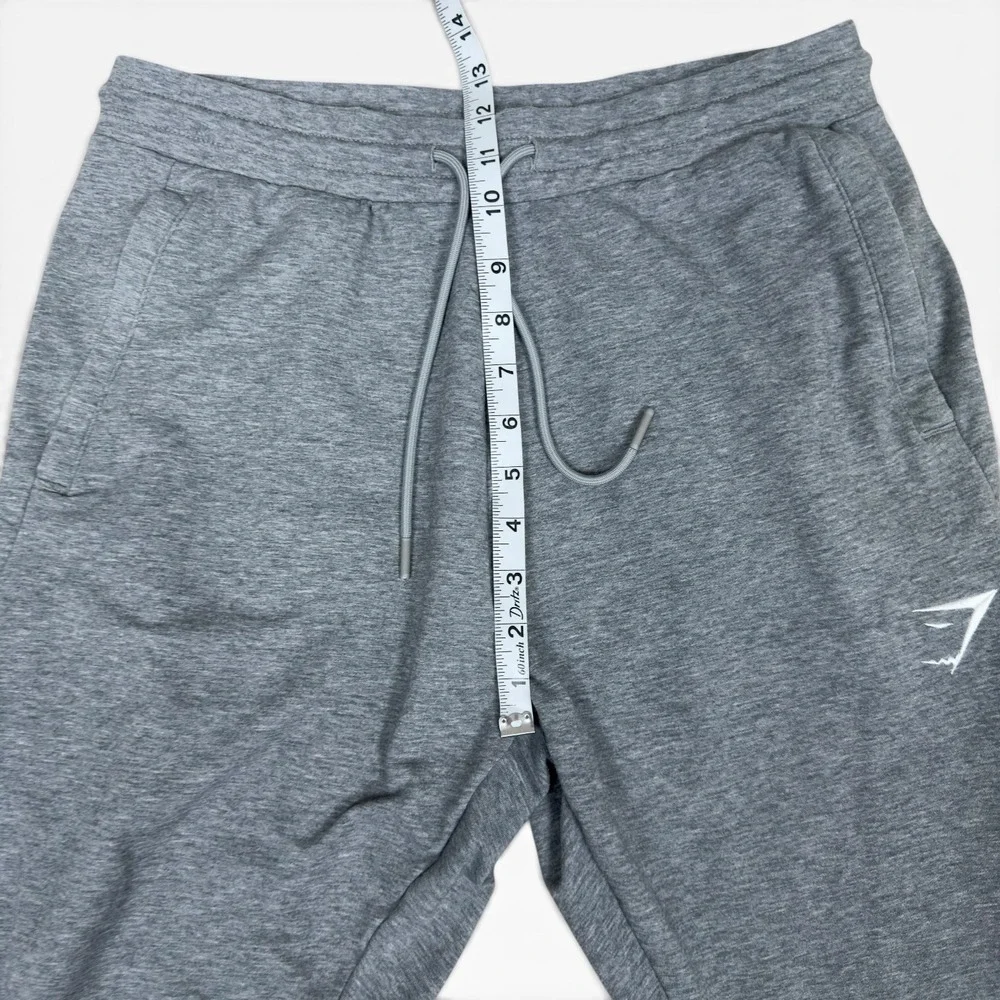 Gymshark Power Joggers Grey Medium Men's Gym Workout Cuffed Sweatpants Logo